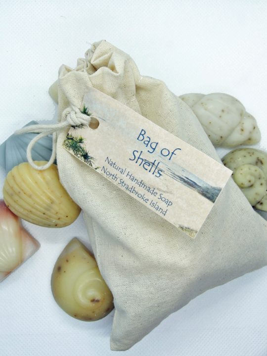 Bag of Soap, guest soap, handmade gift, seashell soap