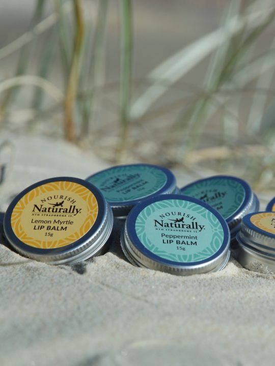 Nourish Naturally Lip Balm Nourish Naturally lemon myrtle peppermint beeswax lip balm