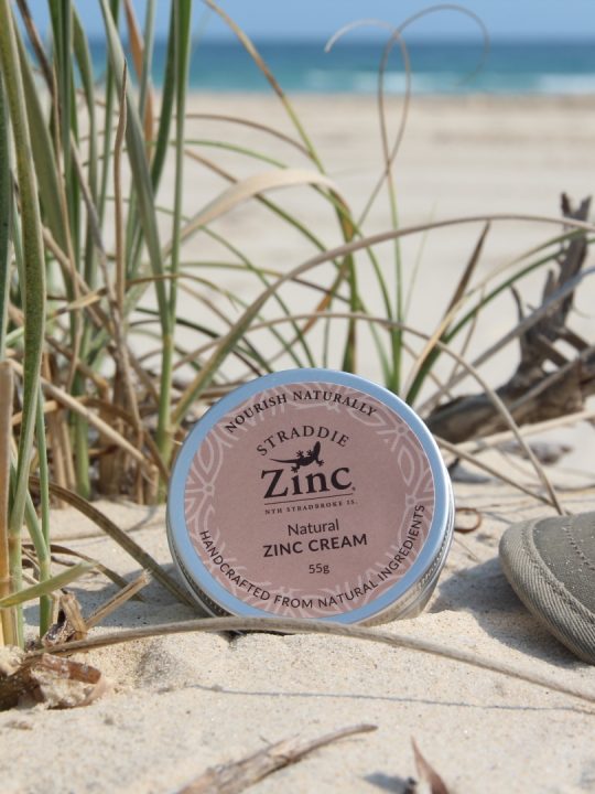 Natural Zinc Cream Straddie Zinc made on North Stradbroke Island Nourish Naturally all natural with organic cacao
