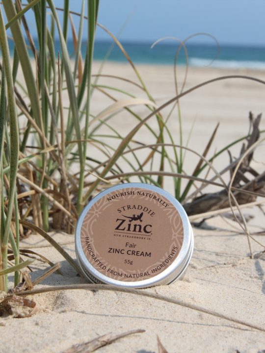 Natural Zinc Cream Straddie Zinc made on North Stradbroke Island Nourish Naturally fair skin