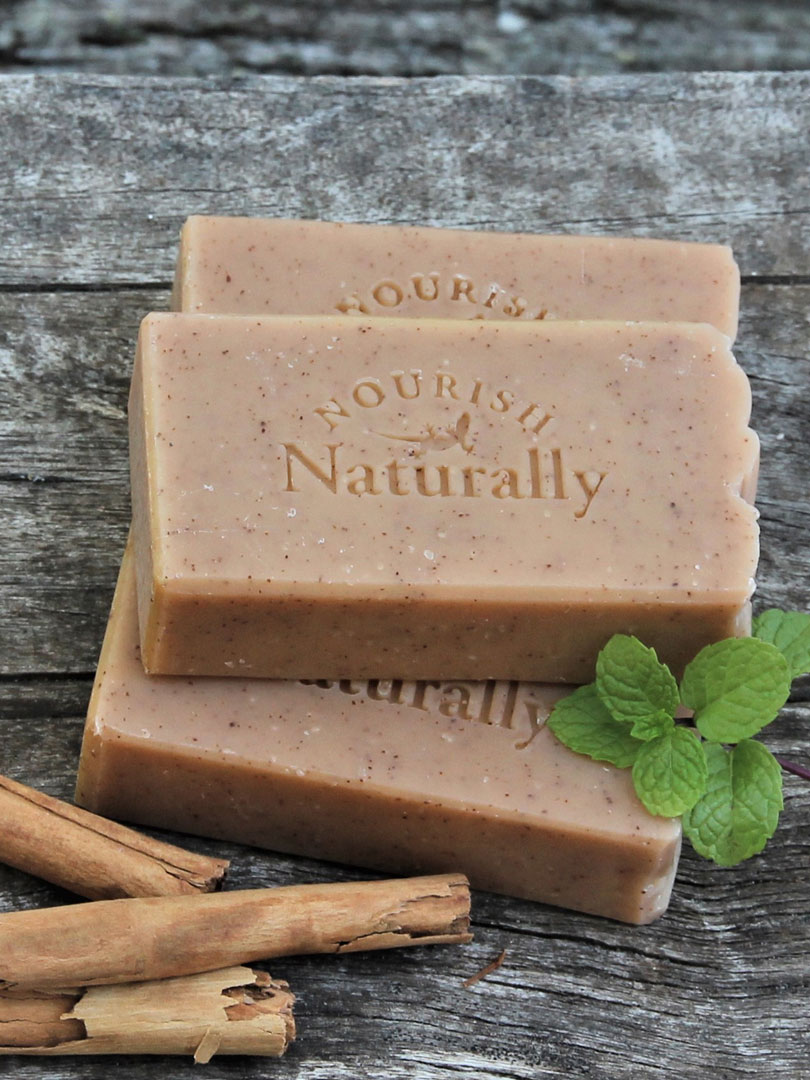 Peppermint and Cinnamon soap Straddie handmade soap