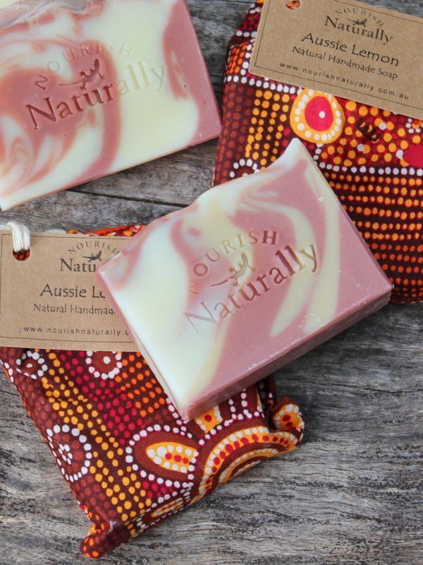 Australian Made native essential oils Lemon myrtle eucalyptus handmade natural soap