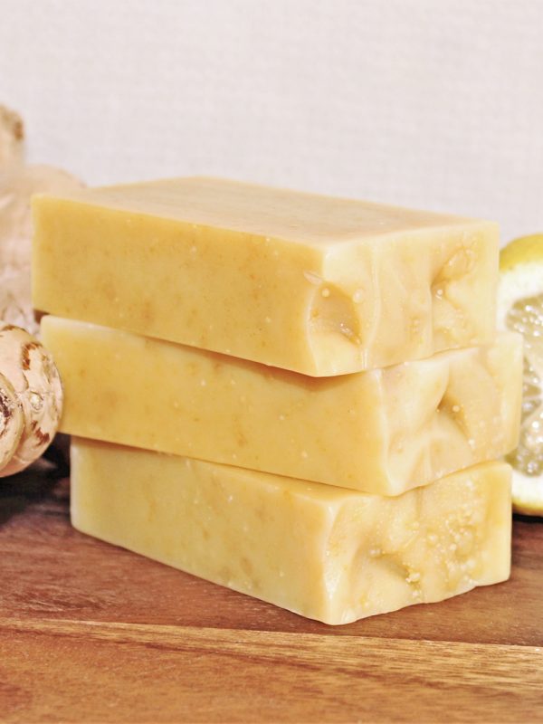 Lemon soap, ginger soap, Nourish naturally, natural handmade soap, natural soap