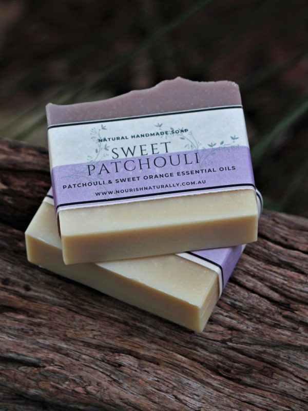 Patchouli and orange natural handmade soap