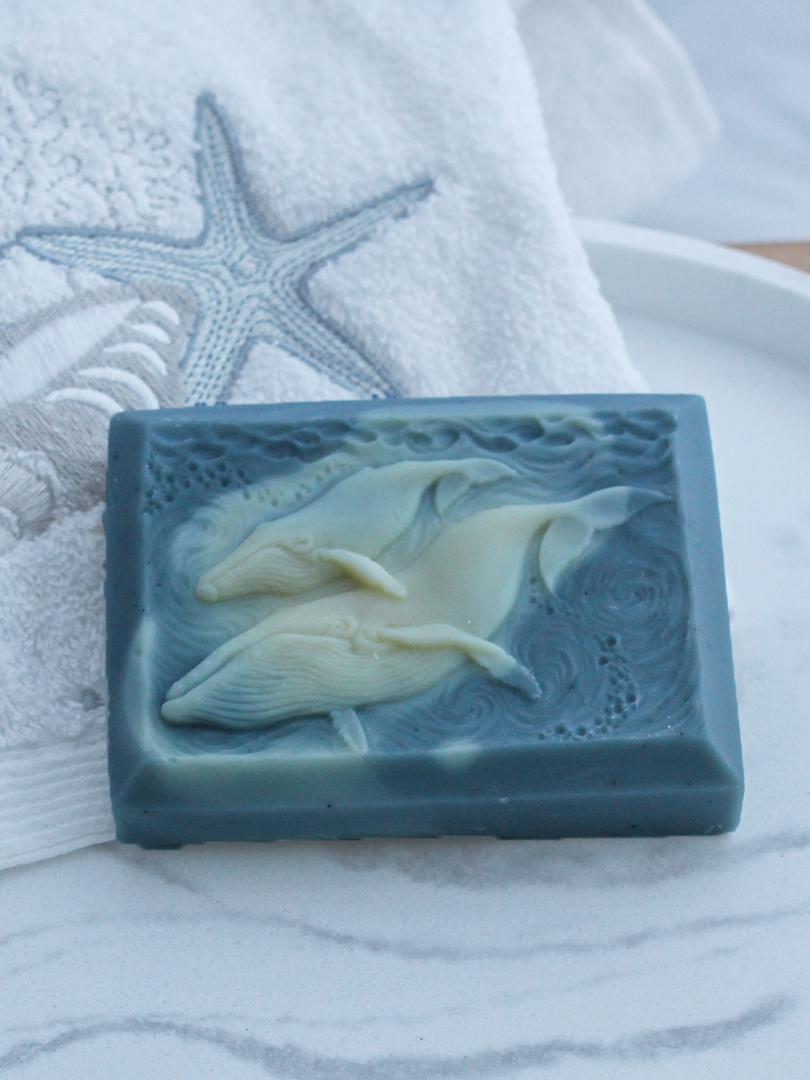 Whale soap, handmade soap, essential oil soap, Nourish Naturally, North Stradbroke Island